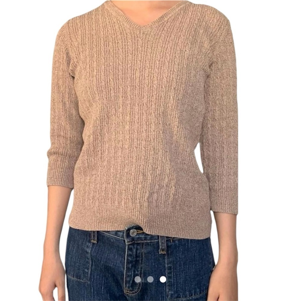 Karen Scott Cable Knit Sweater